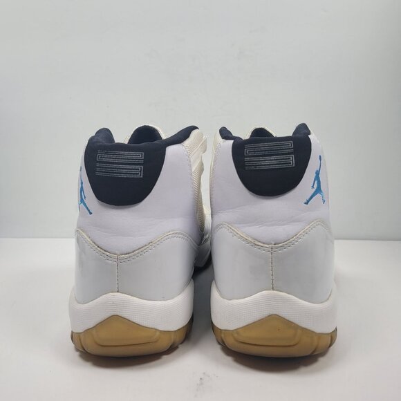 Air Jordan 11 Retro 2005 Mens White Columbia Blue Sneakers 136046-142 US Size 14 - Picture 4 of 8